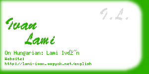 ivan lami business card